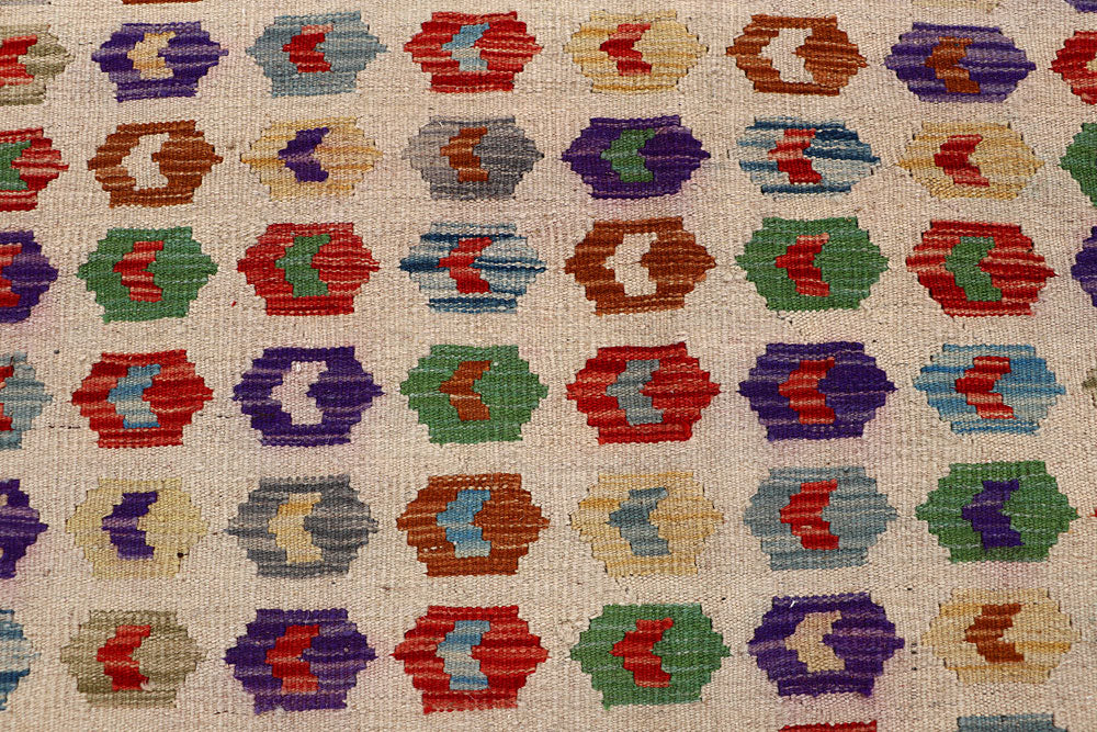 Multi Colored Kilim 8' 2 x 11' 5 - No. 66949 - ALRUG Rug Store