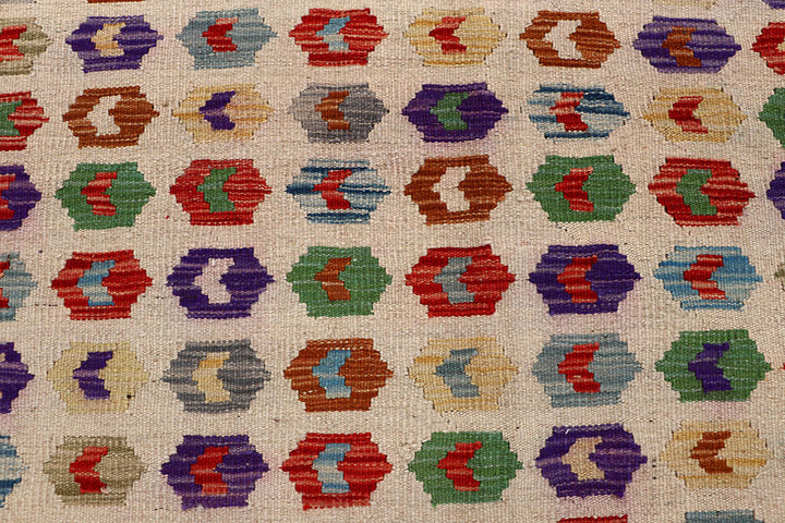 Multi Colored Kilim 8' 2 x 11' 5 - No. 66949 - ALRUG Rug Store