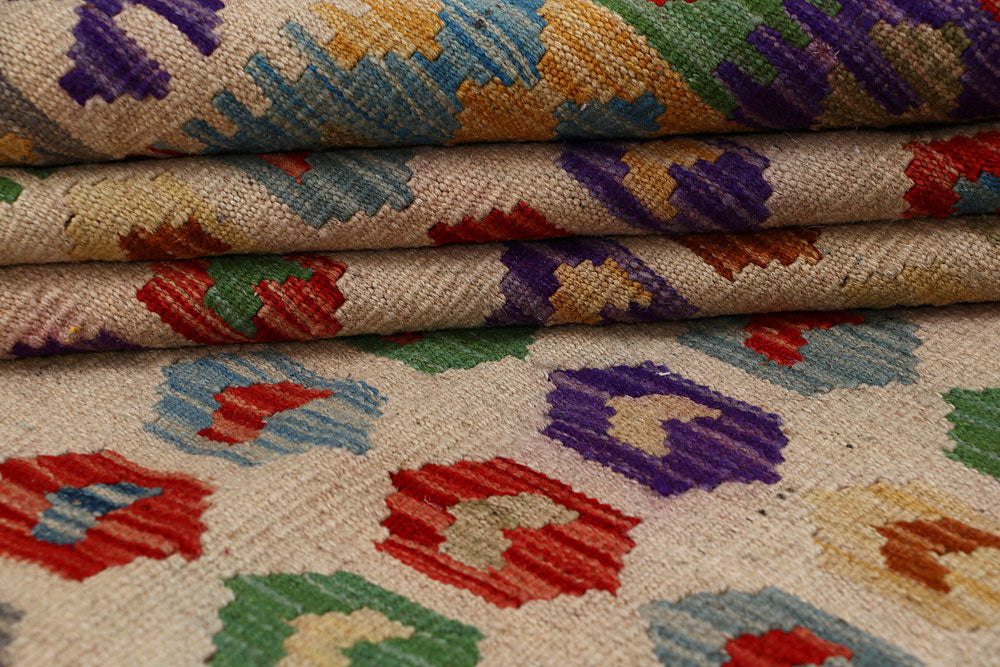 Multi Colored Kilim 8' 2 x 11' 5 - No. 66949 - ALRUG Rug Store