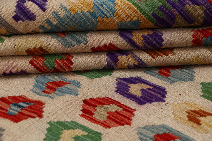 Multi Colored Kilim 8' 2 x 11' 5 - No. 66949 - ALRUG Rug Store