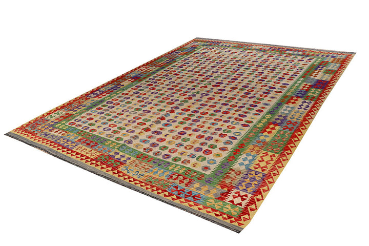 Multi Colored Kilim 8' 2 x 11' 5 - No. 66949 - ALRUG Rug Store