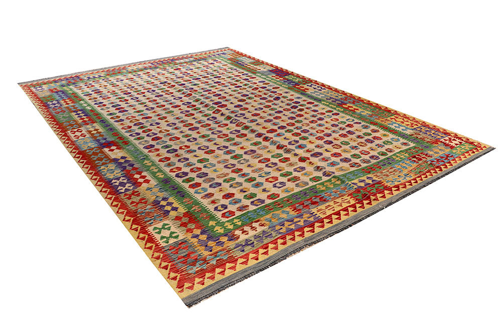Multi Colored Kilim 8' 2 x 11' 5 - No. 66949 - ALRUG Rug Store