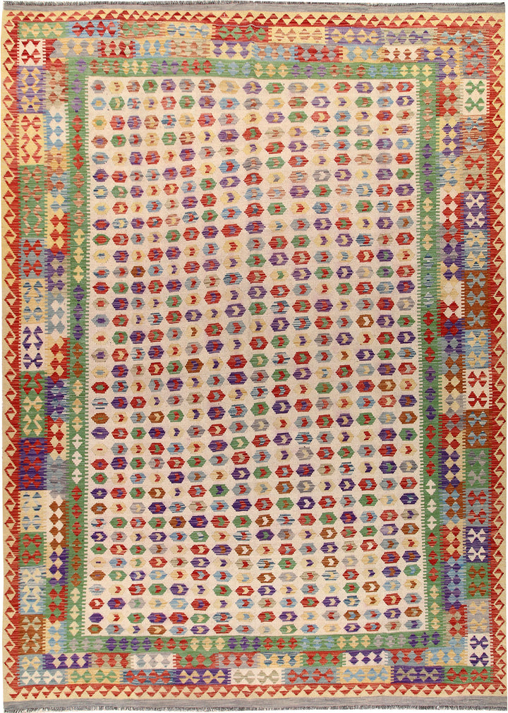 Multi Colored Kilim 8' 2 x 11' 5 - No. 66949 - ALRUG Rug Store