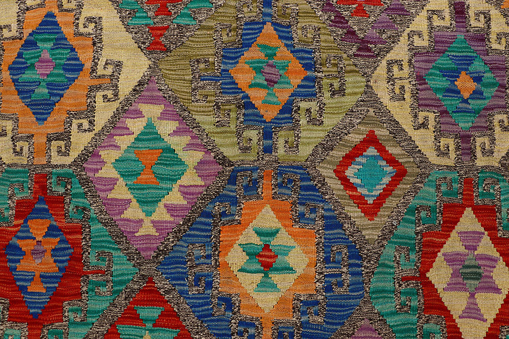 Multi Colored Kilim 8' 5 x 10' 2 - No. 66950 - ALRUG Rug Store