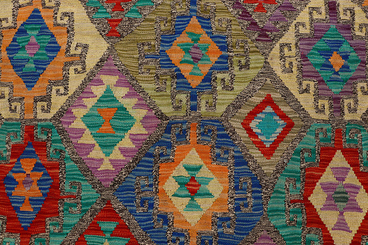 Multi Colored Kilim 8' 5 x 10' 2 - No. 66950 - ALRUG Rug Store