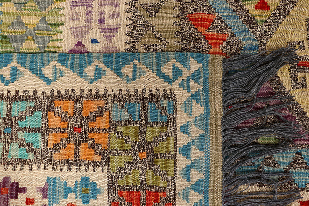 Multi Colored Kilim 8' 5 x 10' 2 - No. 66950 - ALRUG Rug Store