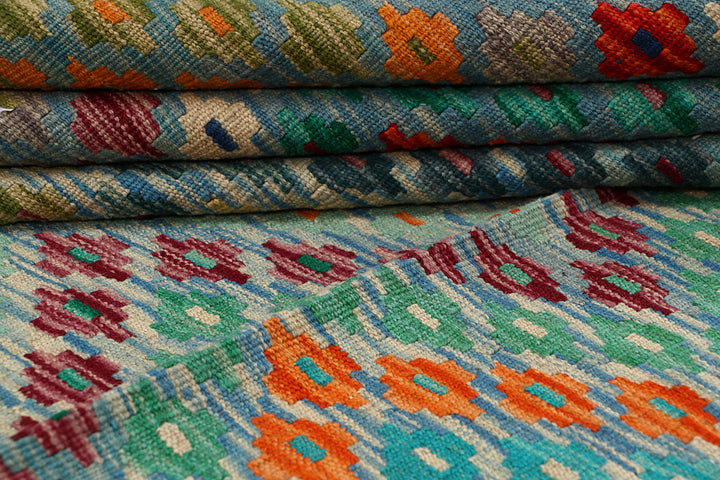 Multi Colored Kilim 8' 4 x 9' 9 - No. 66951 - ALRUG Rug Store