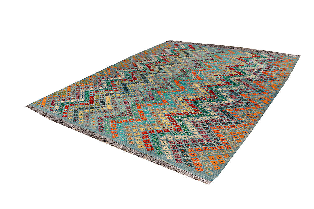 Multi Colored Kilim 8' 4 x 9' 9 - No. 66951 - ALRUG Rug Store