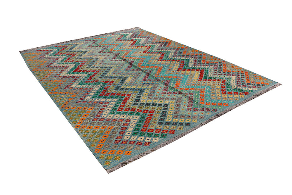 Multi Colored Kilim 8' 4 x 9' 9 - No. 66951 - ALRUG Rug Store