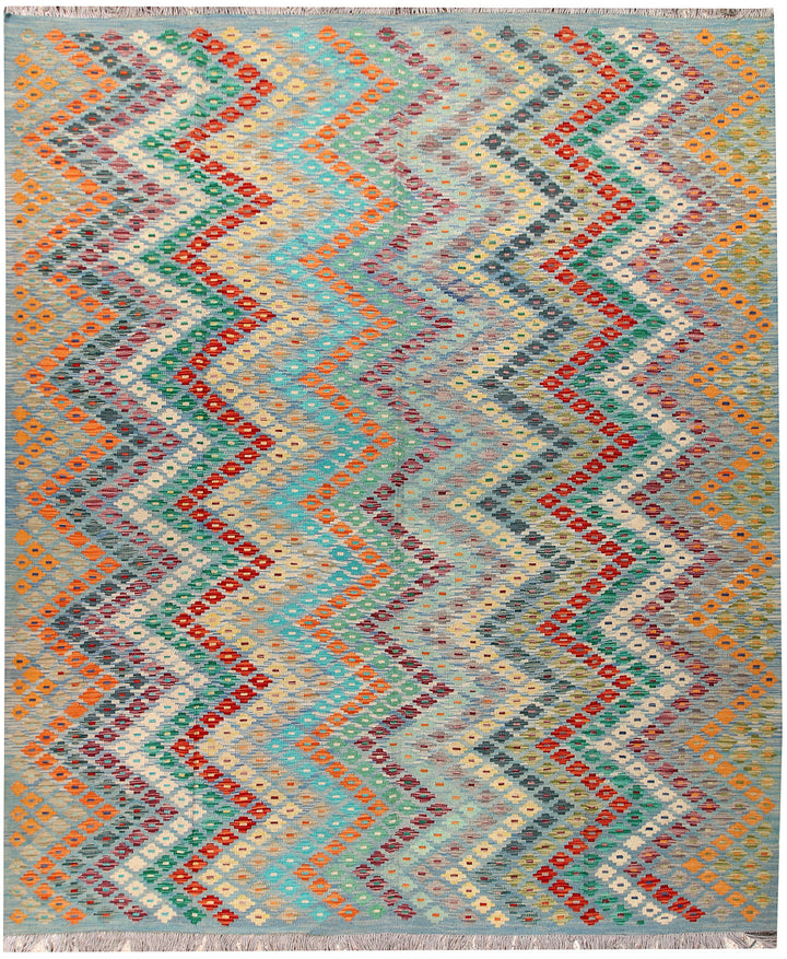 Multi Colored Kilim 8' 4 x 9' 9 - No. 66951 - ALRUG Rug Store