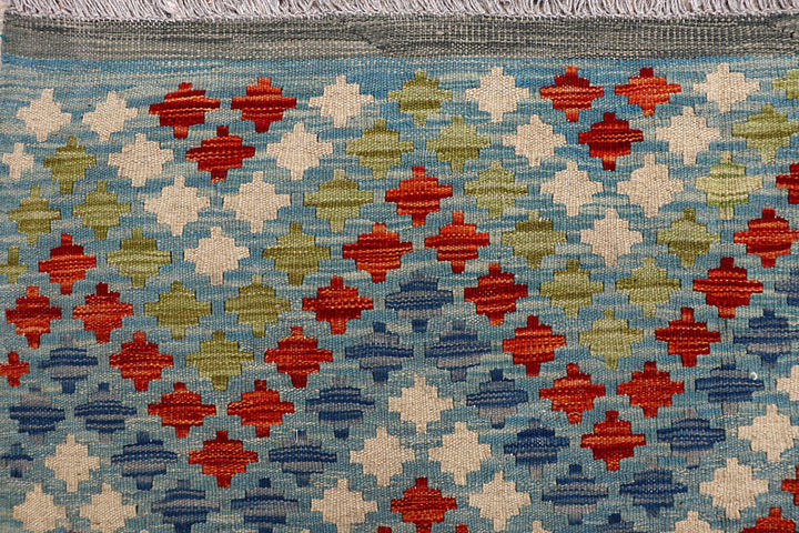 Multi Colored Kilim 8' 6 x 10' 5 - No. 66952 - ALRUG Rug Store