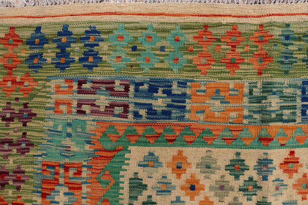 Multi Colored Kilim 8' 8 x 9' 9 - No. 66953 - ALRUG Rug Store