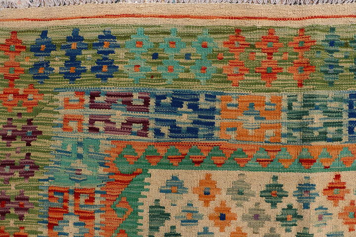 Multi Colored Kilim 8' 8 x 9' 9 - No. 66953 - ALRUG Rug Store