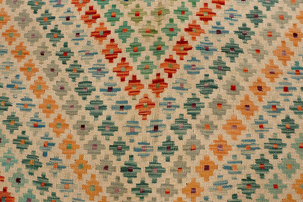 Multi Colored Kilim 8' 8 x 9' 9 - No. 66953 - ALRUG Rug Store