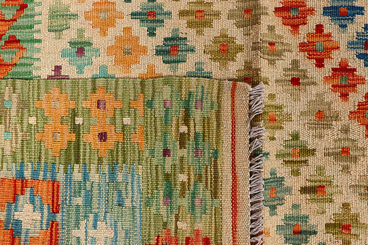 Multi Colored Kilim 8' 8 x 9' 9 - No. 66953 - ALRUG Rug Store