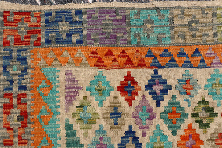 Multi Colored Kilim 8' x 10' - No. 66954 - ALRUG Rug Store