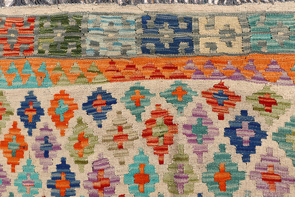 Multi Colored Kilim 8' x 10' - No. 66954 - ALRUG Rug Store