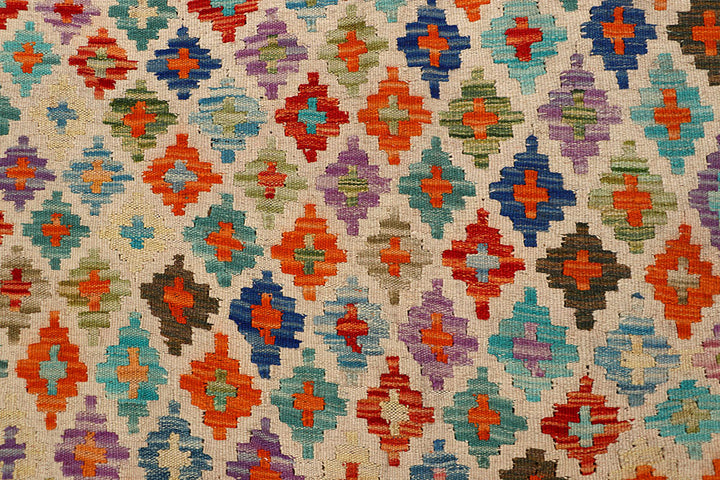 Multi Colored Kilim 8' x 10' - No. 66954 - ALRUG Rug Store