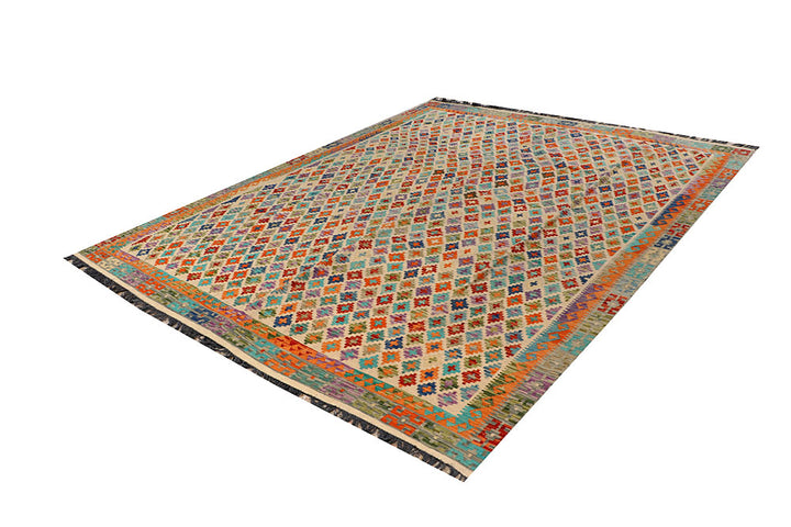 Multi Colored Kilim 8' x 10' - No. 66954 - ALRUG Rug Store