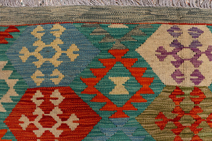 Multi Colored Kilim 8' 2 x 9' 5 - No. 66955 - ALRUG Rug Store