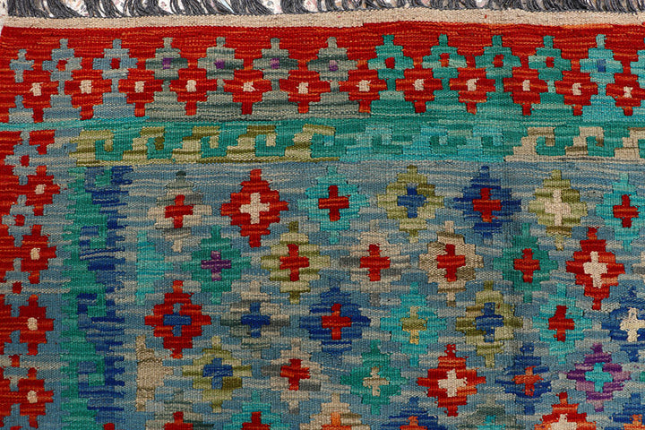 Multi Colored Kilim 8' 5 x 9' 9 - No. 66956 - ALRUG Rug Store