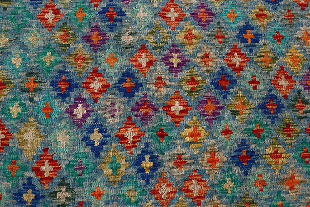 Multi Colored Kilim 8' 5 x 9' 9 - No. 66956 - ALRUG Rug Store
