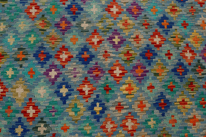 Multi Colored Kilim 8' 5 x 9' 9 - No. 66956 - ALRUG Rug Store