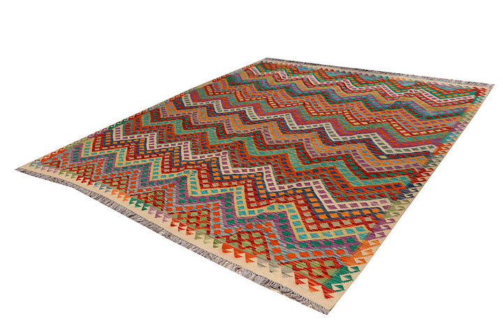 Multi Colored Kilim 8' 6 x 9' 9 - No. 66957 - ALRUG Rug Store
