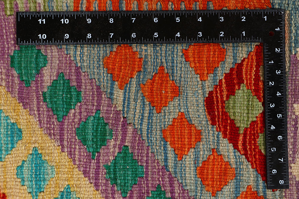 Multi Colored Kilim 8' 6 x 9' 9 - No. 66957 - ALRUG Rug Store