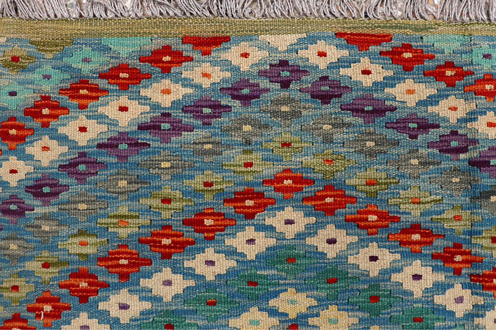 Multi Colored Kilim 8' 2 x 9' 9 - No. 66958 - ALRUG Rug Store