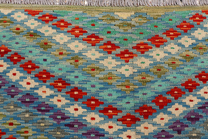Multi Colored Kilim 8' 2 x 9' 9 - No. 66958 - ALRUG Rug Store