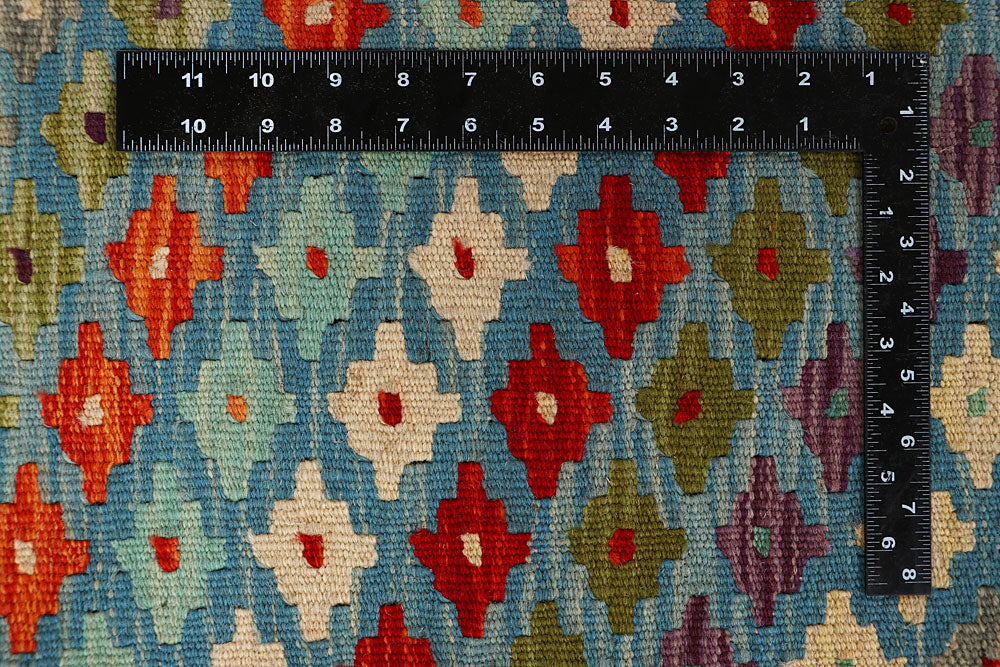 Multi Colored Kilim 8' 2 x 9' 9 - No. 66958 - ALRUG Rug Store