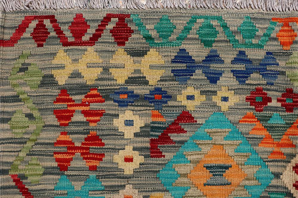 Multi Colored Kilim 8' 3 x 9' 9 - No. 66959 - ALRUG Rug Store