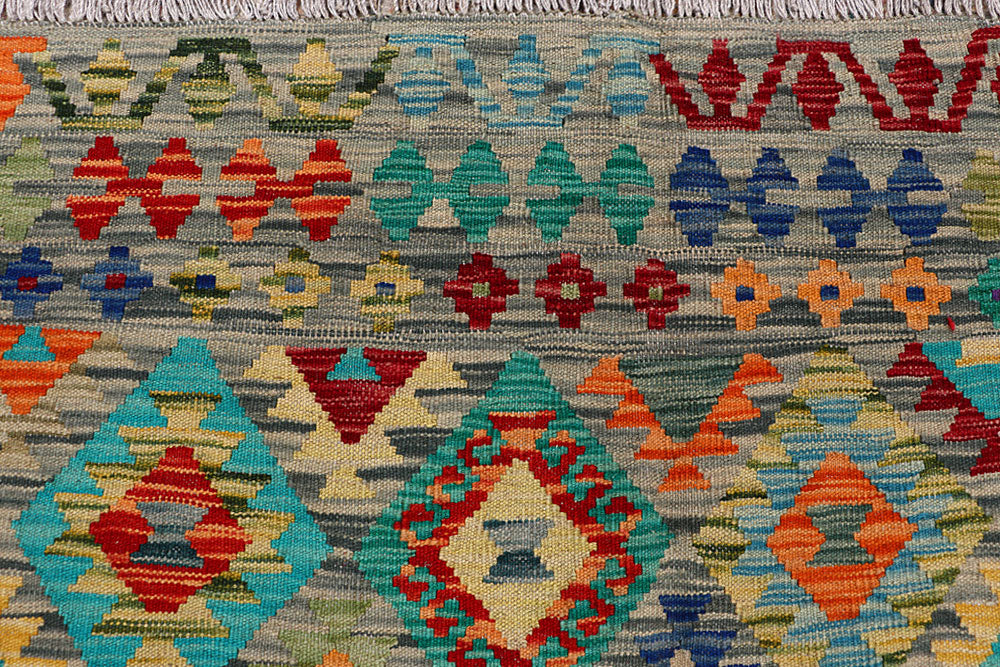 Multi Colored Kilim 8' 3 x 9' 9 - No. 66959 - ALRUG Rug Store