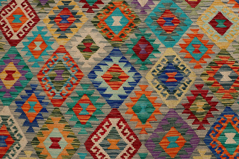 Multi Colored Kilim 8' 3 x 9' 9 - No. 66959 - ALRUG Rug Store