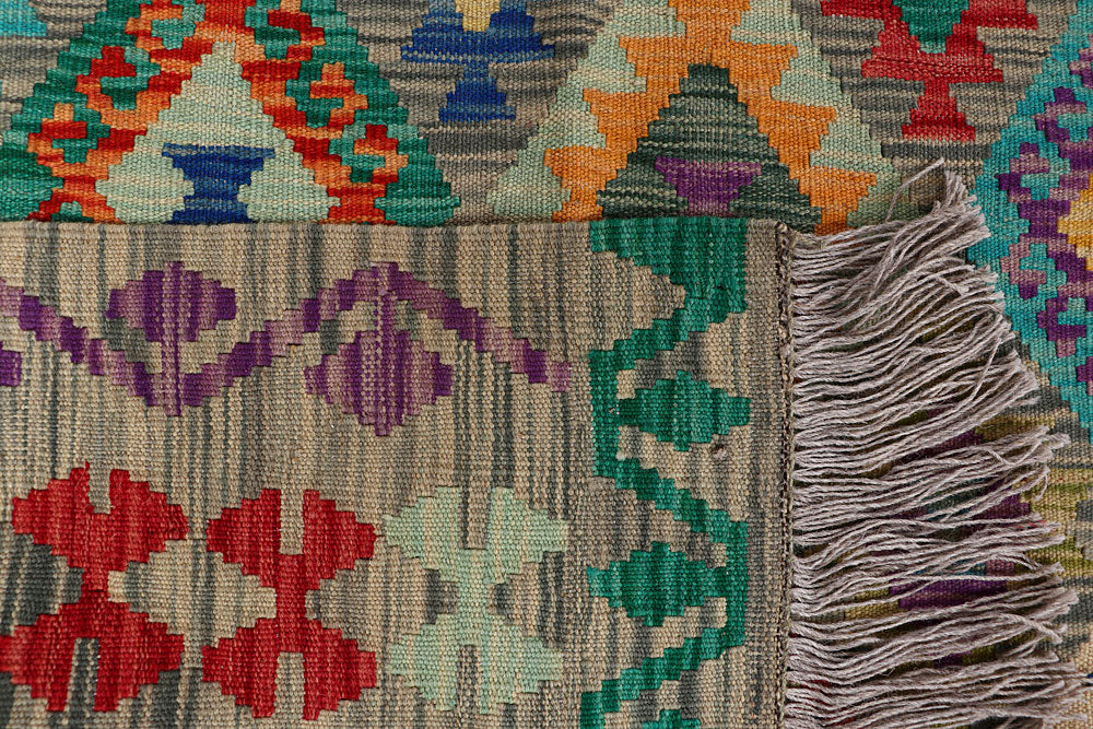 Multi Colored Kilim 8' 3 x 9' 9 - No. 66959 - ALRUG Rug Store