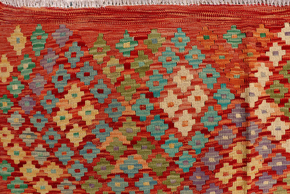 Multi Colored Kilim 8' 8 x 9' 6 - No. 66960 - ALRUG Rug Store