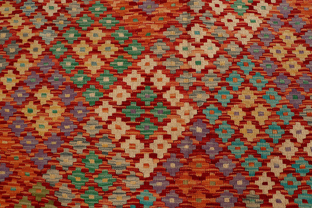Multi Colored Kilim 8' 8 x 9' 6 - No. 66960 - ALRUG Rug Store