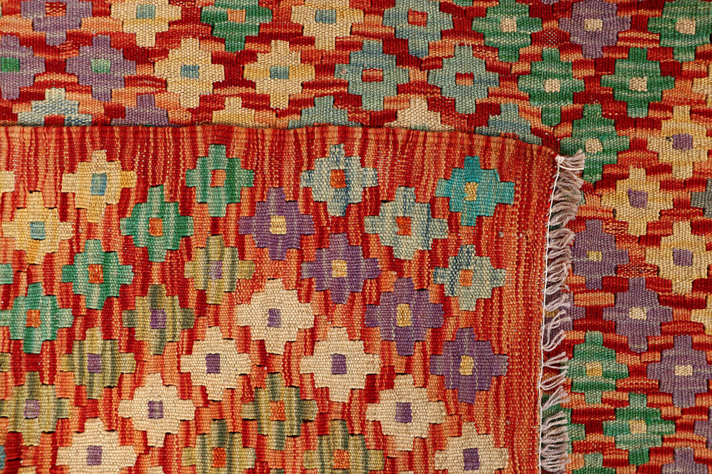 Multi Colored Kilim 8' 8 x 9' 6 - No. 66960 - ALRUG Rug Store