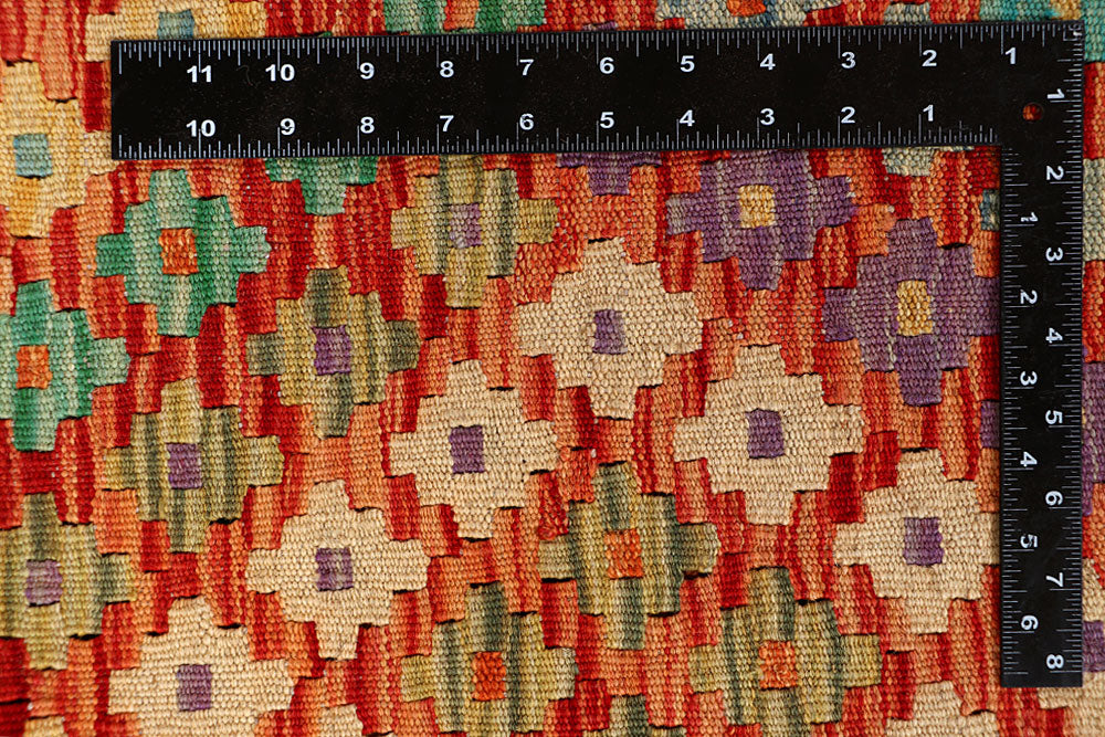 Multi Colored Kilim 8' 8 x 9' 6 - No. 66960 - ALRUG Rug Store