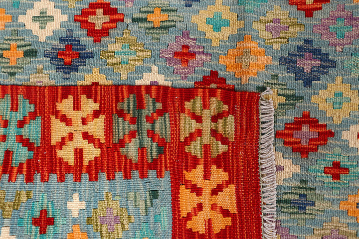 Multi Colored Kilim 9' x 12' 3 - No. 66961 - ALRUG Rug Store