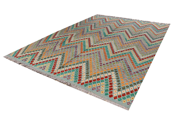 Multi Colored Kilim 8' 11 x 11' 9 - No. 66962 - ALRUG Rug Store
