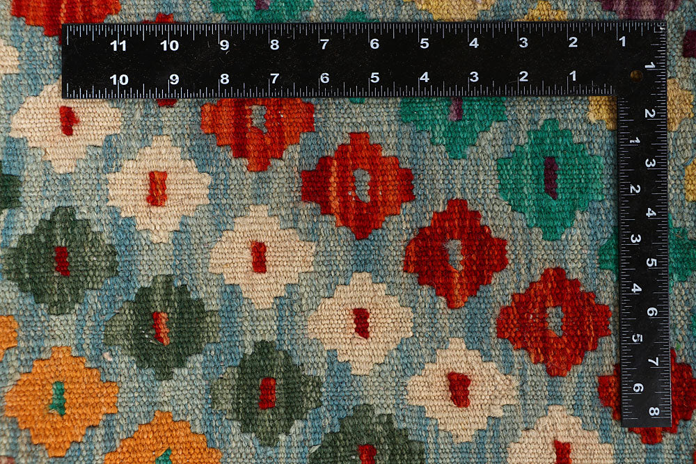 Multi Colored Kilim 8' 11 x 11' 9 - No. 66962 - ALRUG Rug Store