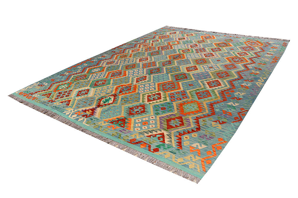 Multi Colored Kilim 9' 1 x 12' - No. 66963 - ALRUG Rug Store