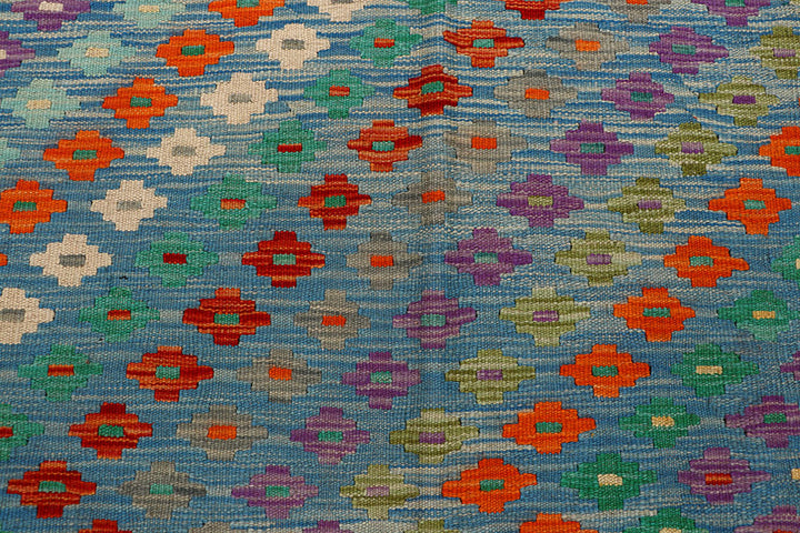 Multi Colored Kilim 8' x 9' 9 - No. 66964 - ALRUG Rug Store