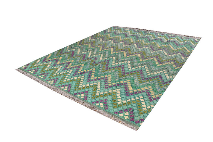 Multi Colored Kilim 8' 4 x 10' 2 - No. 66965 - ALRUG Rug Store