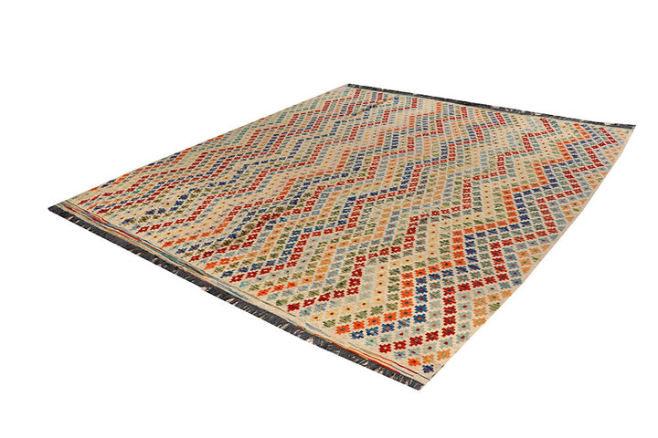 Multi Colored Kilim 8' 9 x 9' 9 - No. 66966 - ALRUG Rug Store