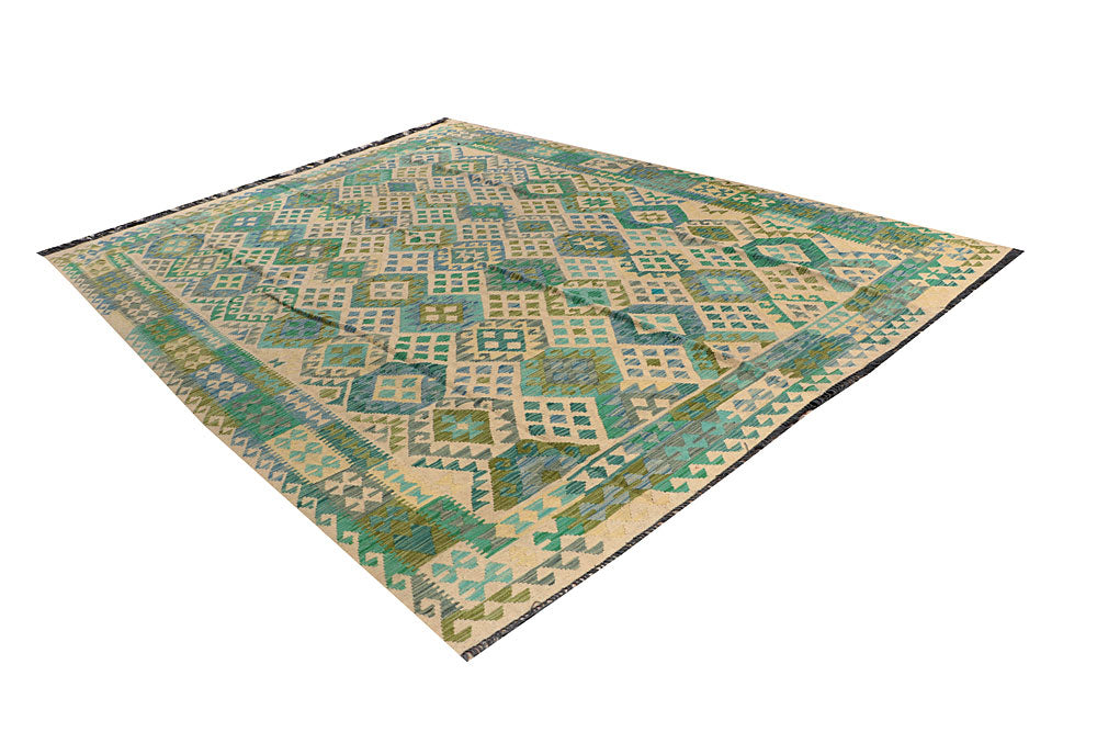 Multi Colored Kilim 8' 4 x 11' 2 - No. 66967 - ALRUG Rug Store