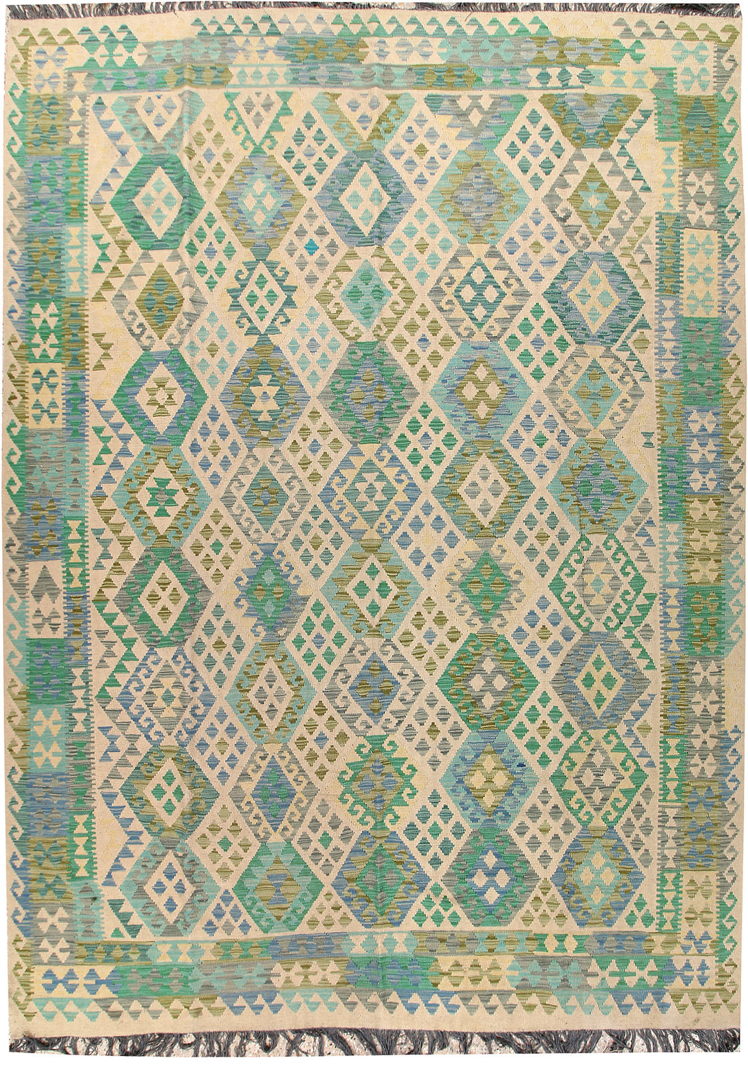 Multi Colored Kilim 8' 4 x 11' 2 - No. 66967 - ALRUG Rug Store