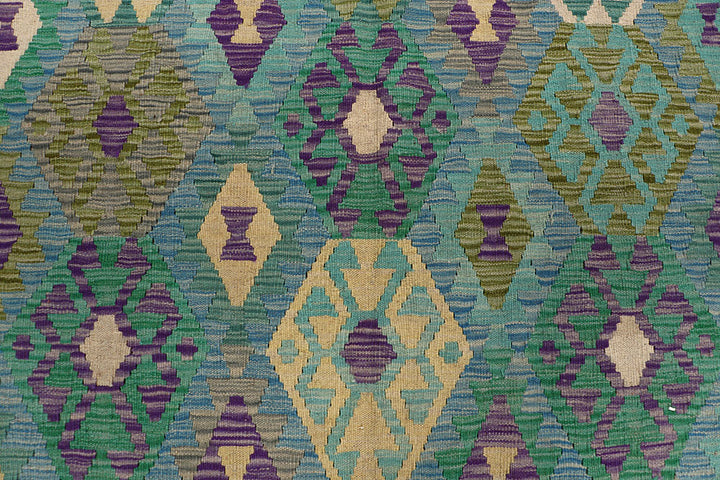 Multi Colored Kilim 8' 10 x 11' 11 - No. 66968 - ALRUG Rug Store